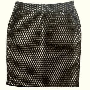 🆕 ANN TAYLOR BLACK AND GOLD SKIRT